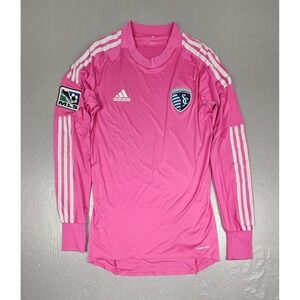 Adidas Sporting Kansas City MLS Soccer Jersey Mens Small Pink Longsleeve